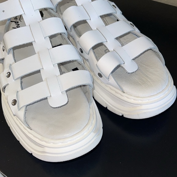 Free People White Gladiator Sandals - Picture 7 of 13